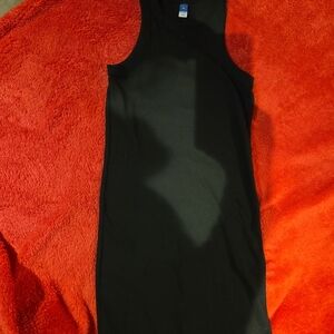 Old Navy Womens Ribbed Mini Black Sleeveless Dress